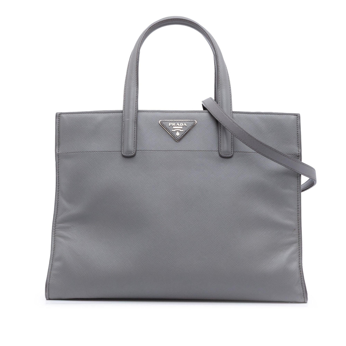 Prada Saffiano Soft Triple Pocket Tote