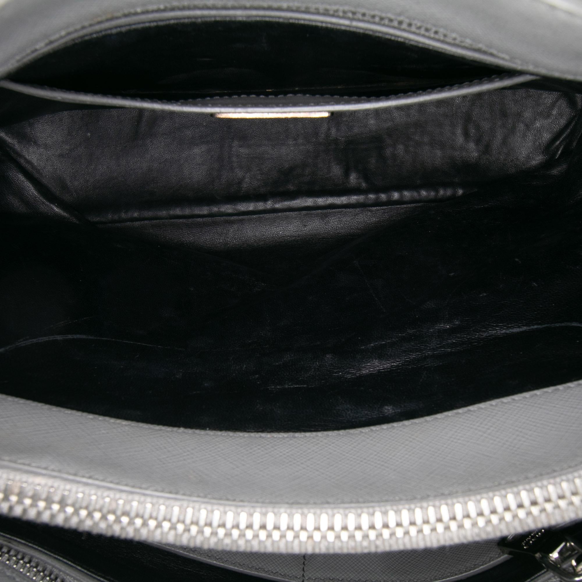 Prada Saffiano Soft Triple Pocket Tote