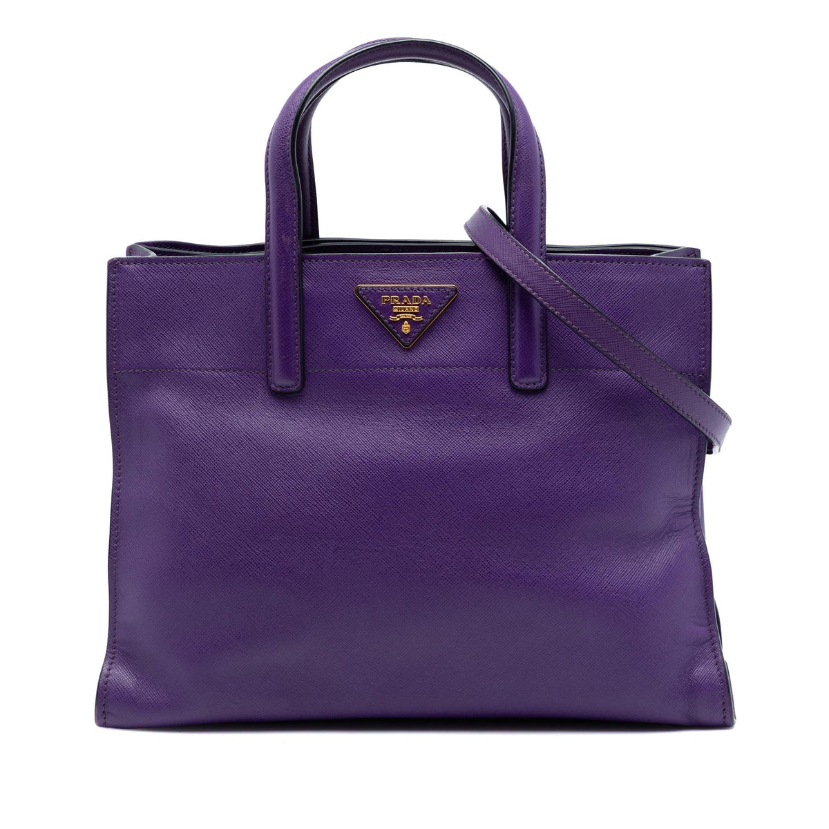Prada Saffiano Soft Triple Pocket Tote