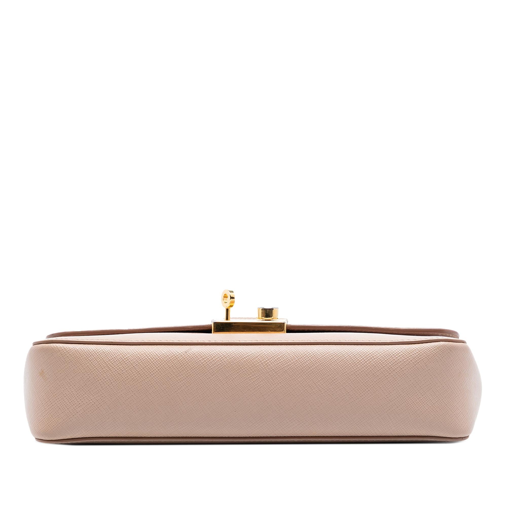 Prada Saffiano Sound Lock Satchel