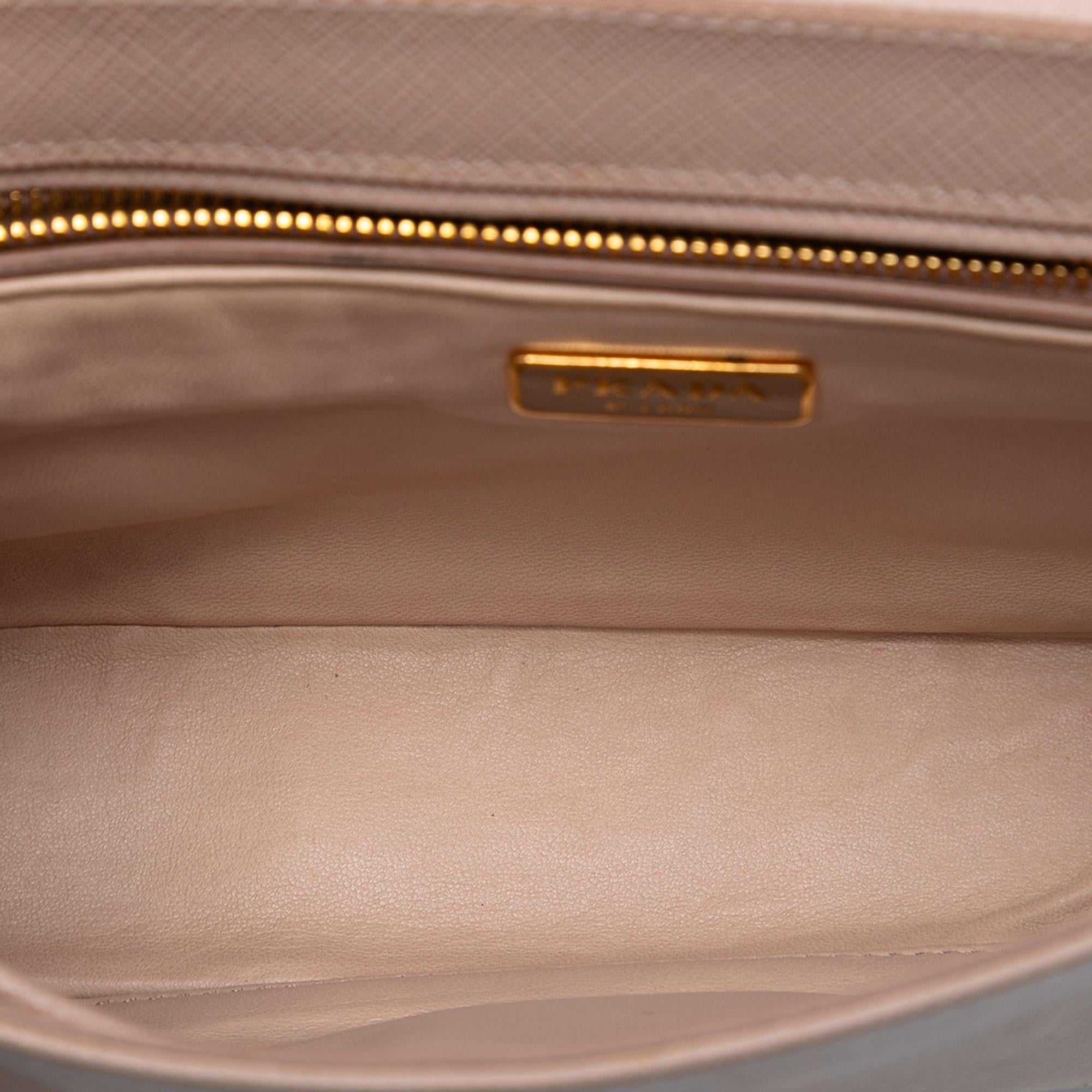Prada Saffiano Sound Lock Satchel