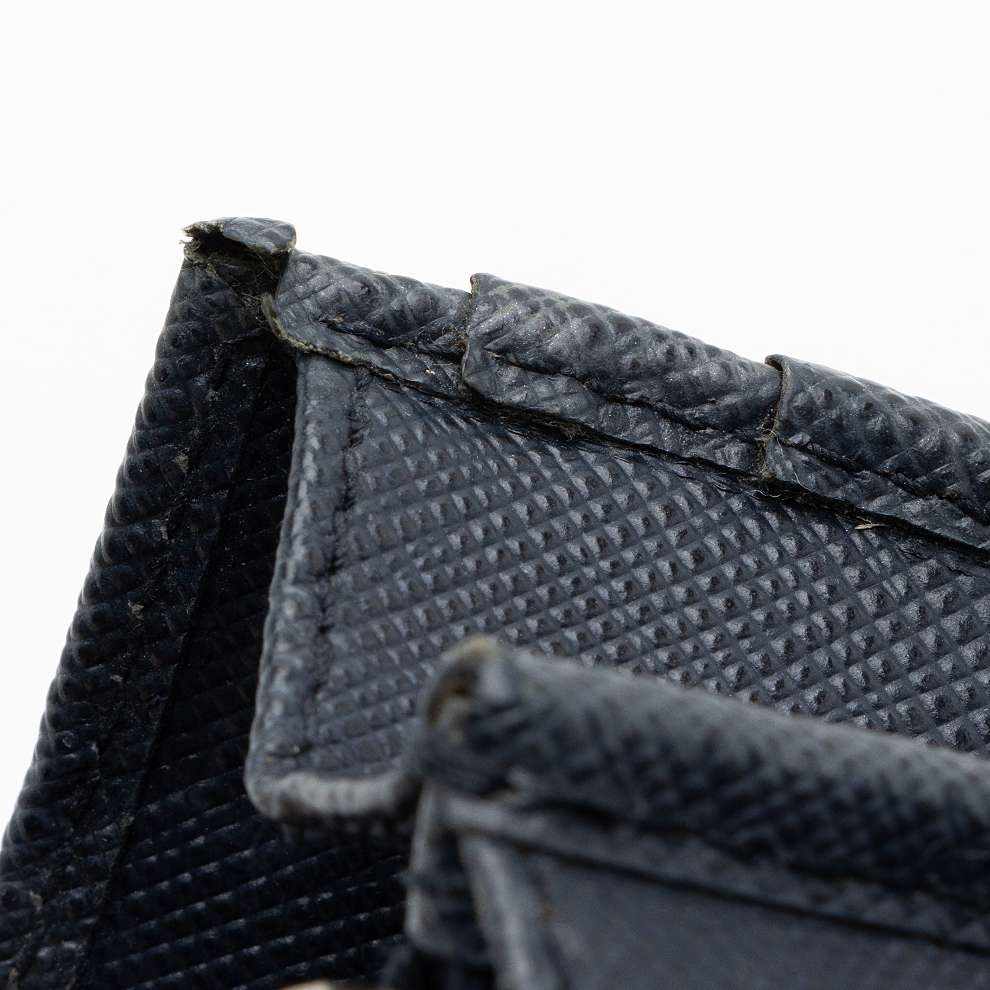 Prada Saffiano Studded Crystal Continental Wallet