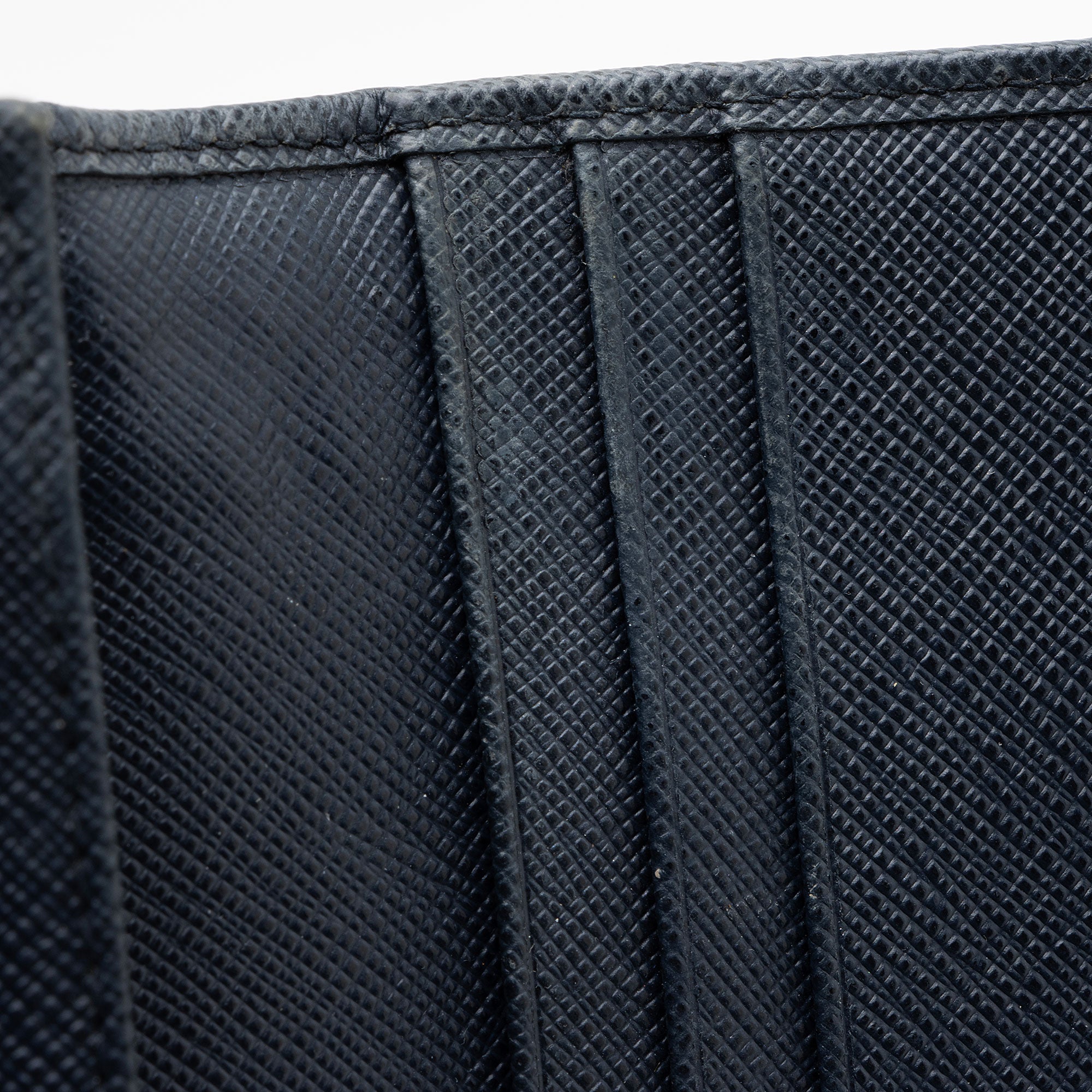 Prada Saffiano Studded Crystal Continental Wallet