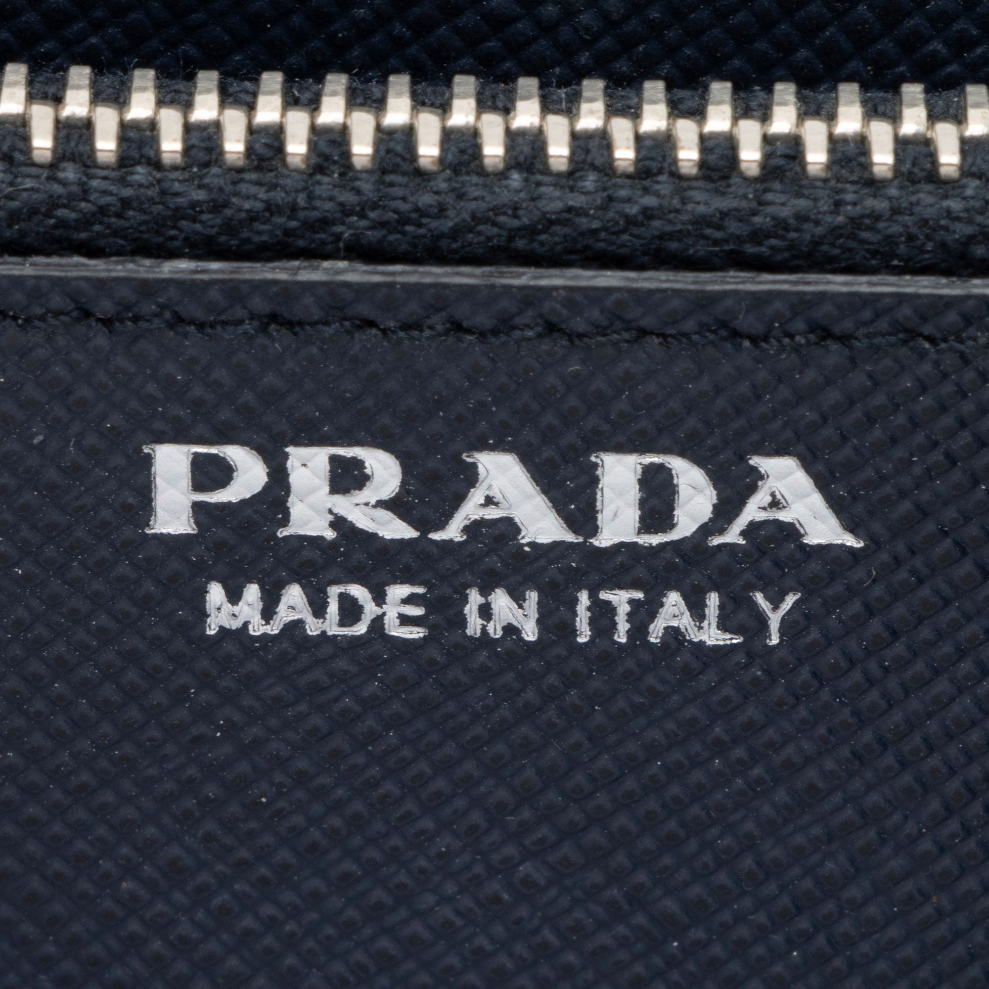 Prada Saffiano Studded Crystal Continental Wallet