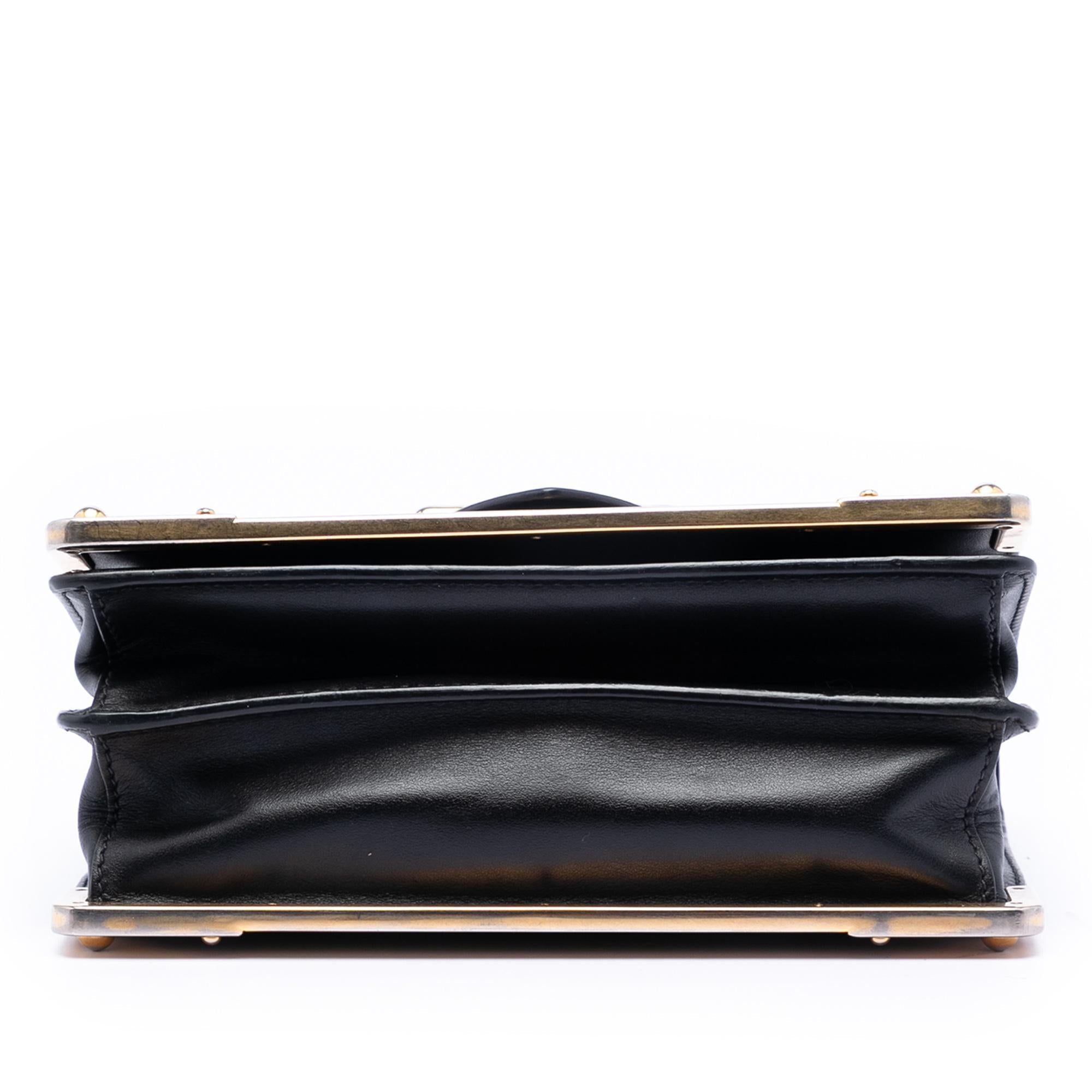Prada Saffiano Trimmed City Calf Cahier Crossbody