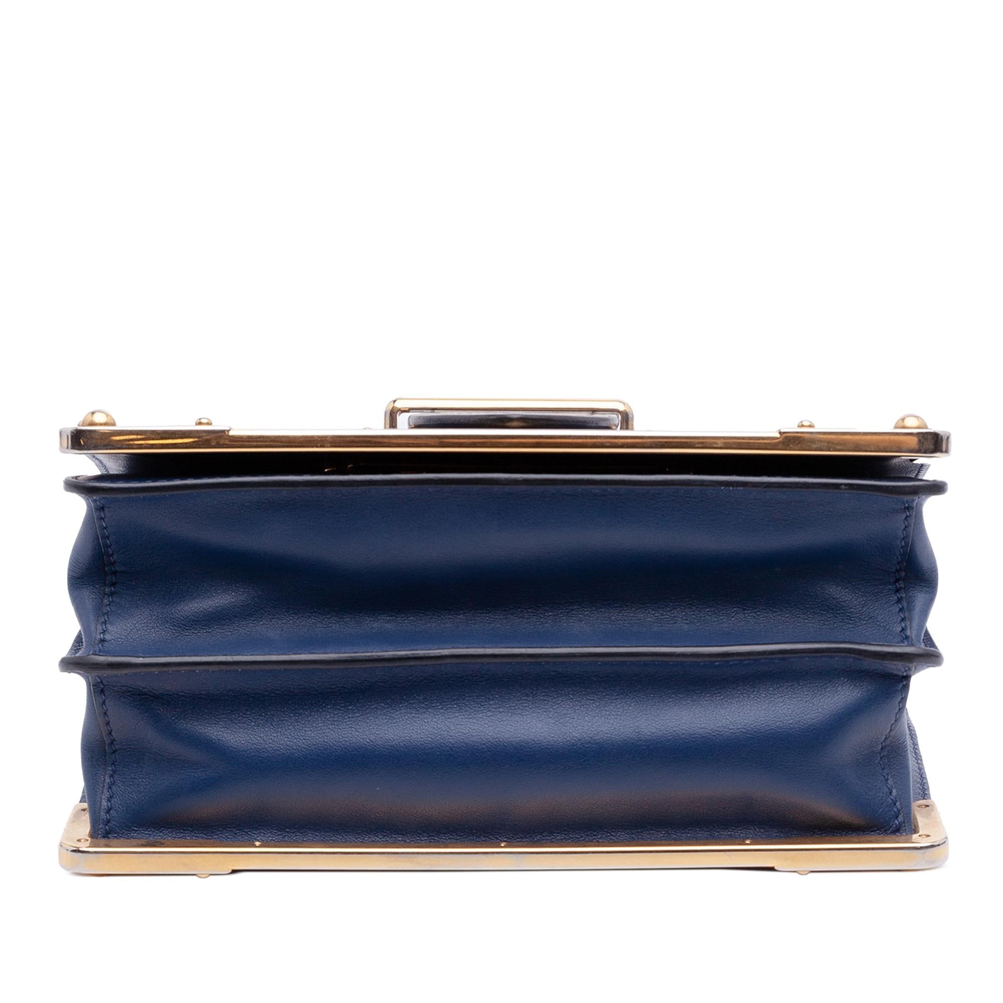 Prada Saffiano Trimmed City Calf Cahier Crossbody