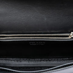 Prada Saffiano Trimmed City Calf Racing Logo Elektra Crossbody