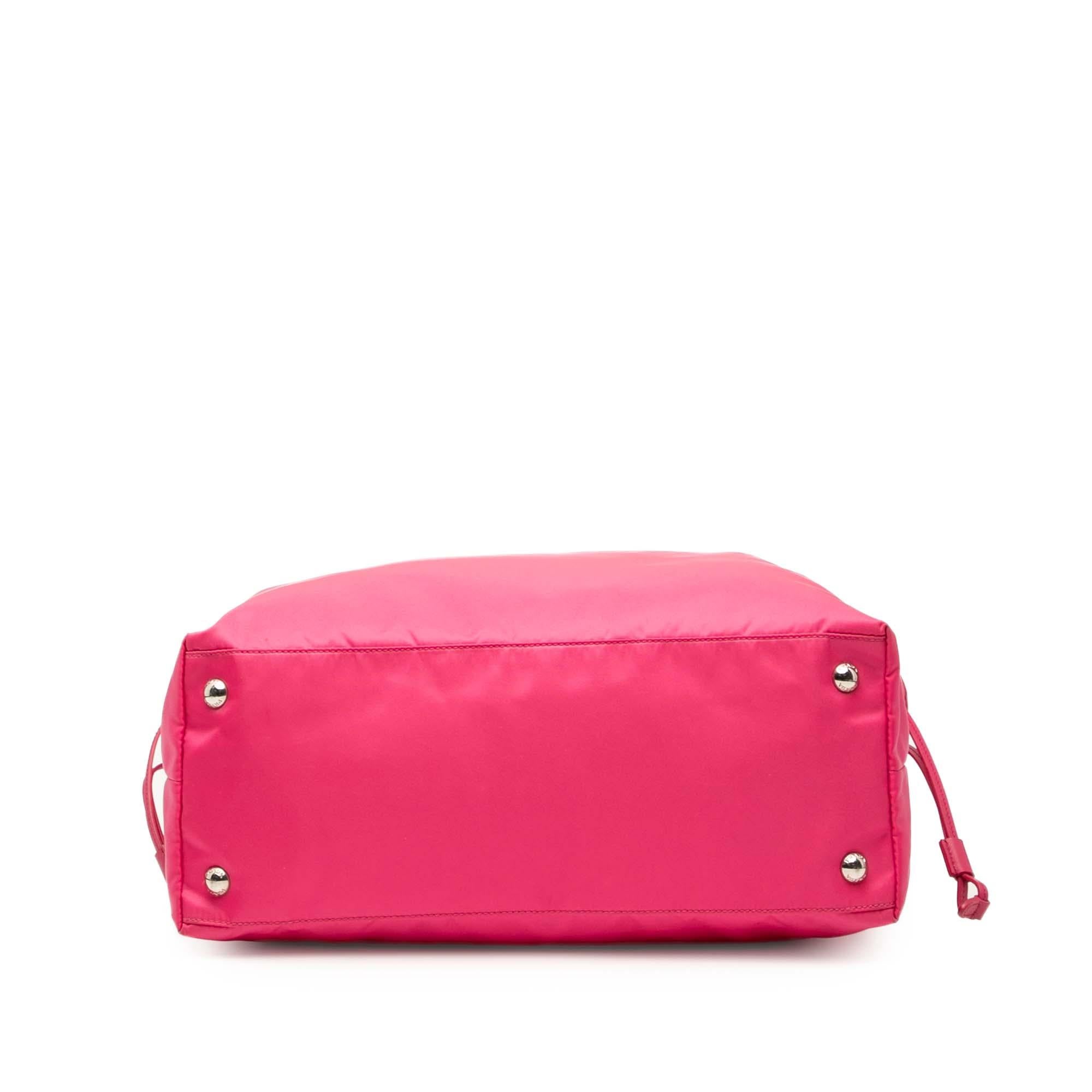 Prada Saffiano Trimmed Tessuto Open Convertible Tote