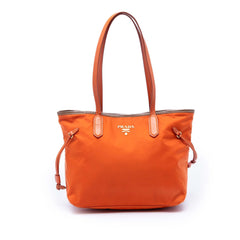 Prada Saffiano Trimmed Tessuto Open Tote