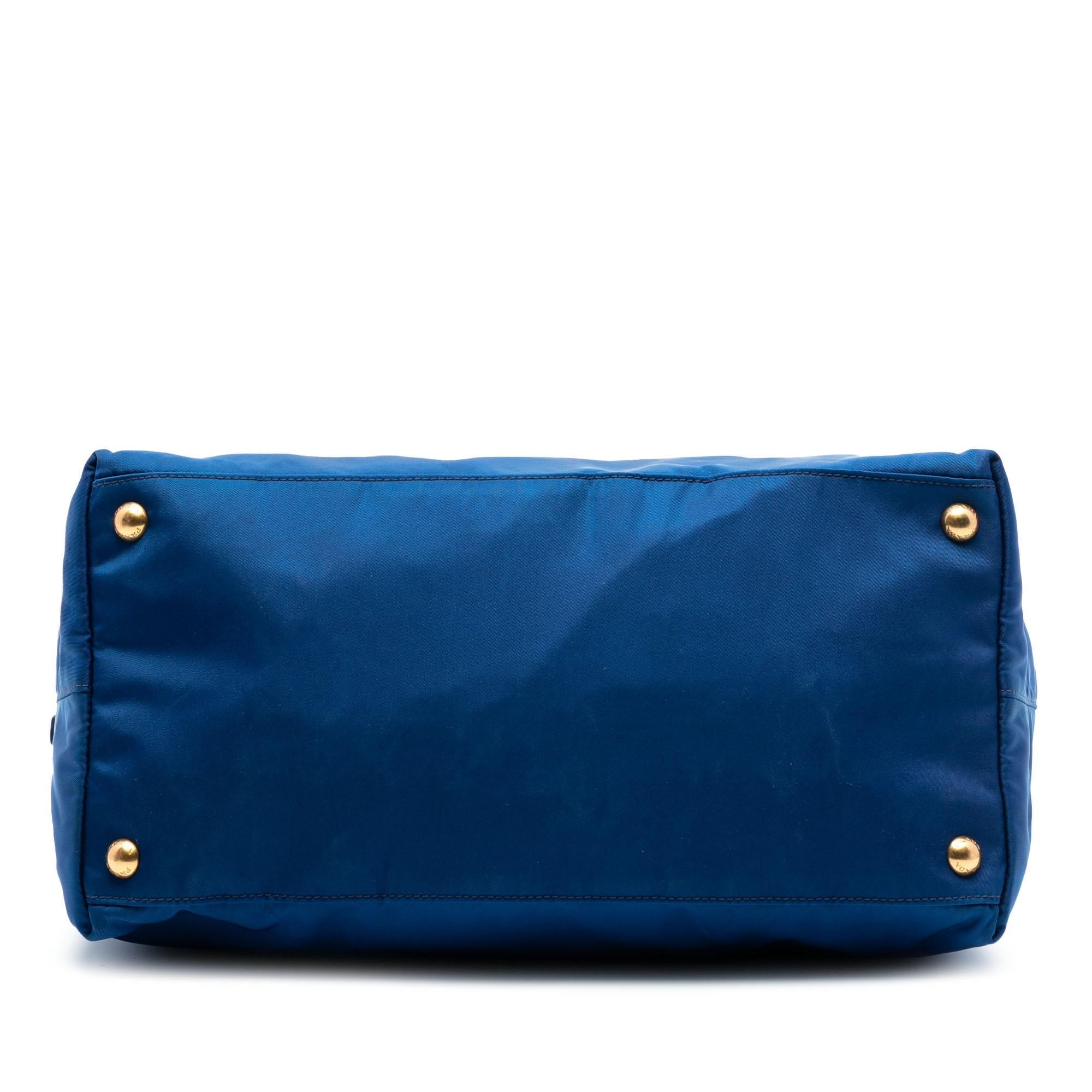 Prada Saffiano Trimmed Tessuto Satchel