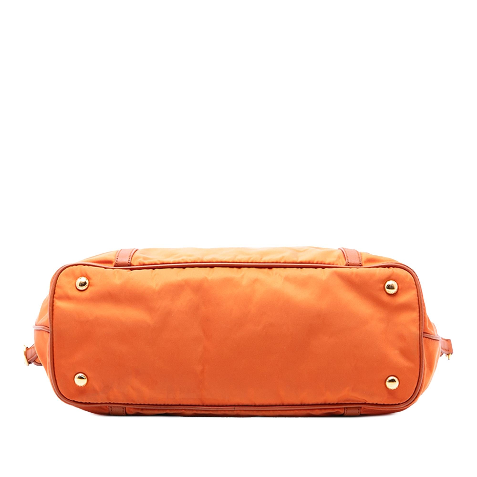 Prada Saffiano Trimmed Tessuto Satchel