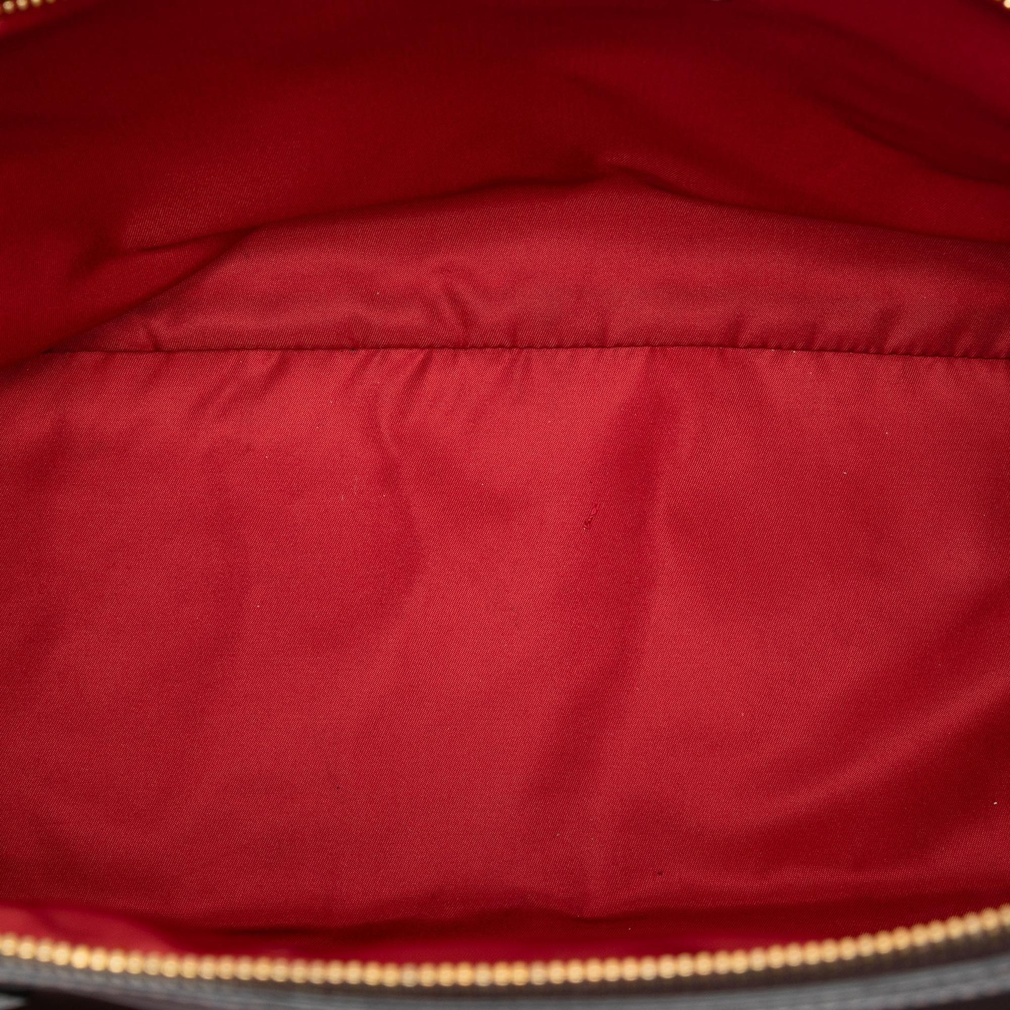 Prada Saffiano Trimmed Tessuto Satchel