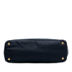 Prada Saffiano Trimmed Tessuto Satchel