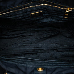 Prada Saffiano Trimmed Tessuto Satchel