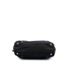 Prada Saffiano Trimmed Tessuto Satchel