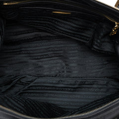 Prada Saffiano Trimmed Tessuto Satchel