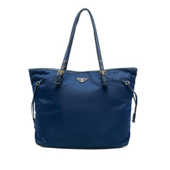 Prada Saffiano Trimmed Tessuto Tote