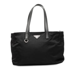 Prada Saffiano Trimmed Tessuto Tote