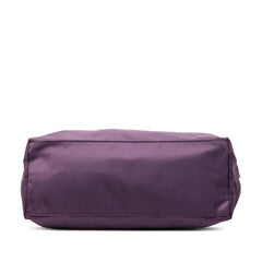 Prada Saffiano Trimmed Tessuto Tote
