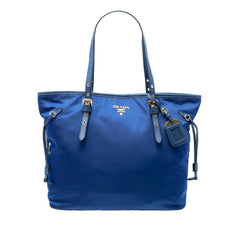 Prada Saffiano Trimmed Tessuto Tote