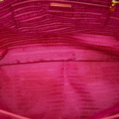 Prada Saffiano Trimmed Tessuto Tote
