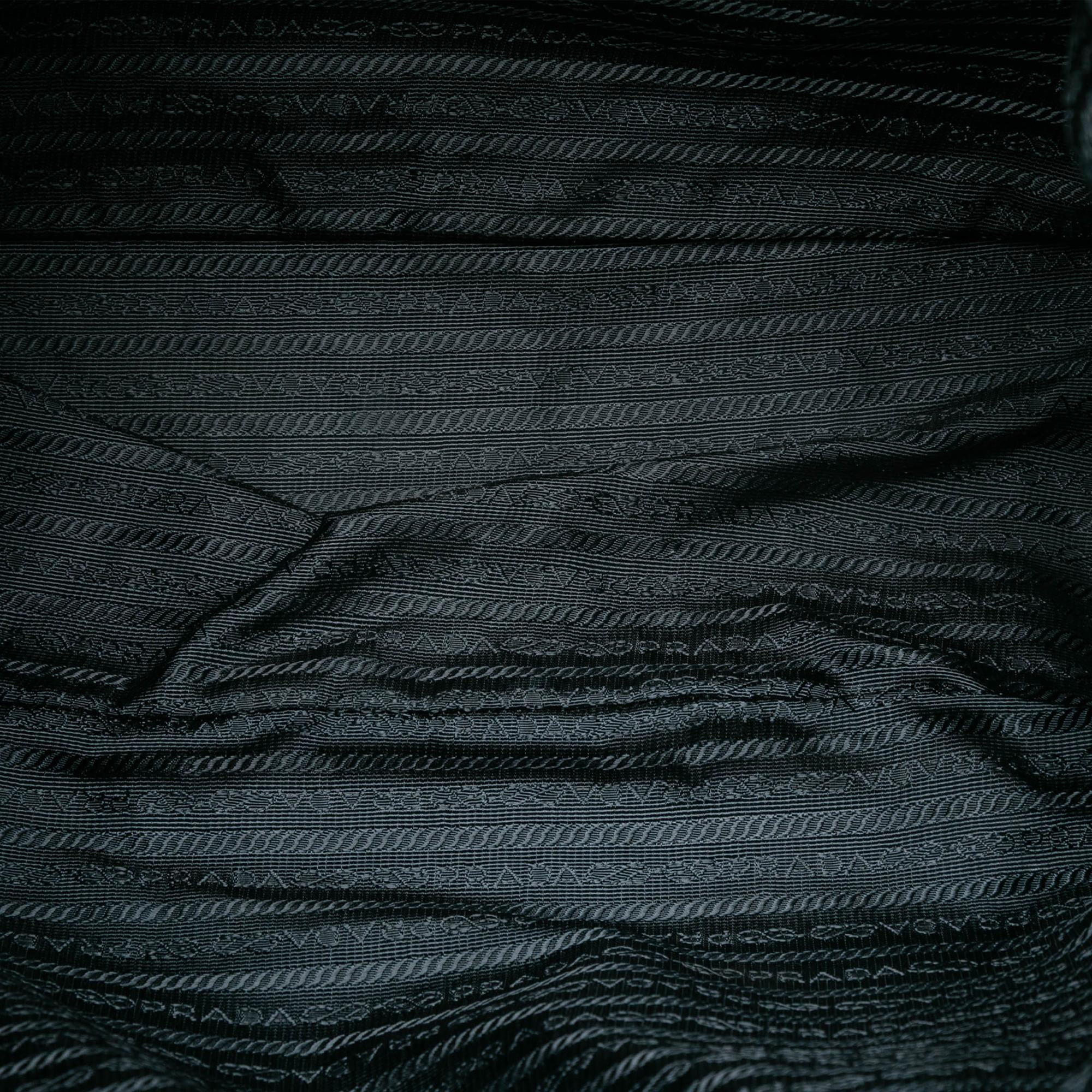 Prada Saffiano Trimmed Tessuto Tote