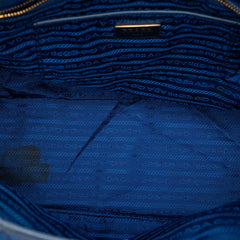 Prada Saffiano Trimmed Tessuto Tote