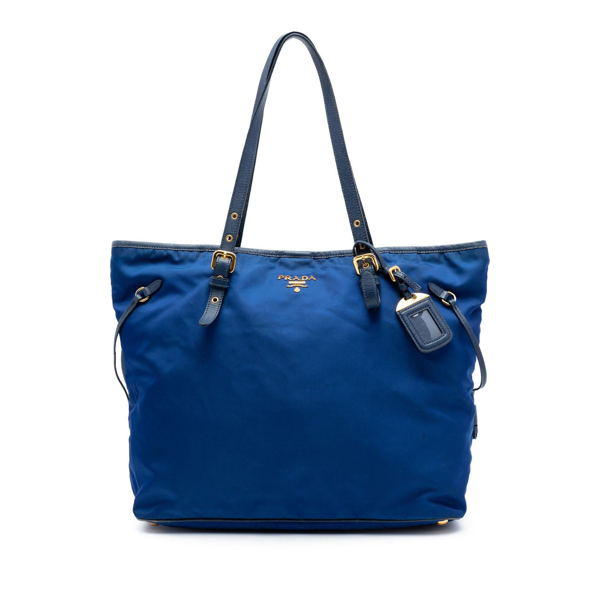 Prada Saffiano Trimmed Tessuto Tote