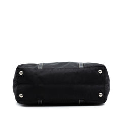 Prada Saffiano Trimmed Tessuto Tote