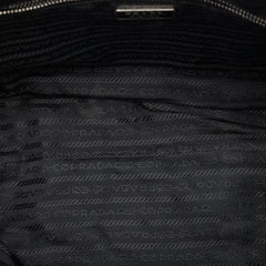 Prada Saffiano Trimmed Tessuto Tote