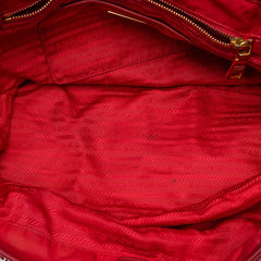 Prada Saffiano Trimmed Tessuto Tote