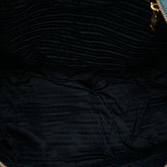 Prada Saffiano Trimmed Tessuto Zip Top Convertible Tote