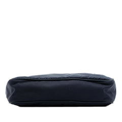 Prada Saffiano Trimmed Tessuto Zip Top Crossbody