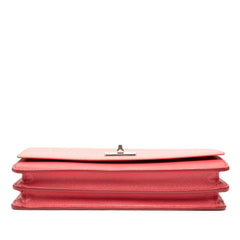 Prada Saffiano Turn Lock Wallet on Strap