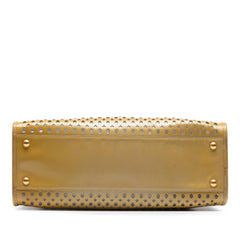 Prada Saffiano Vernice Fori Perforated Tote