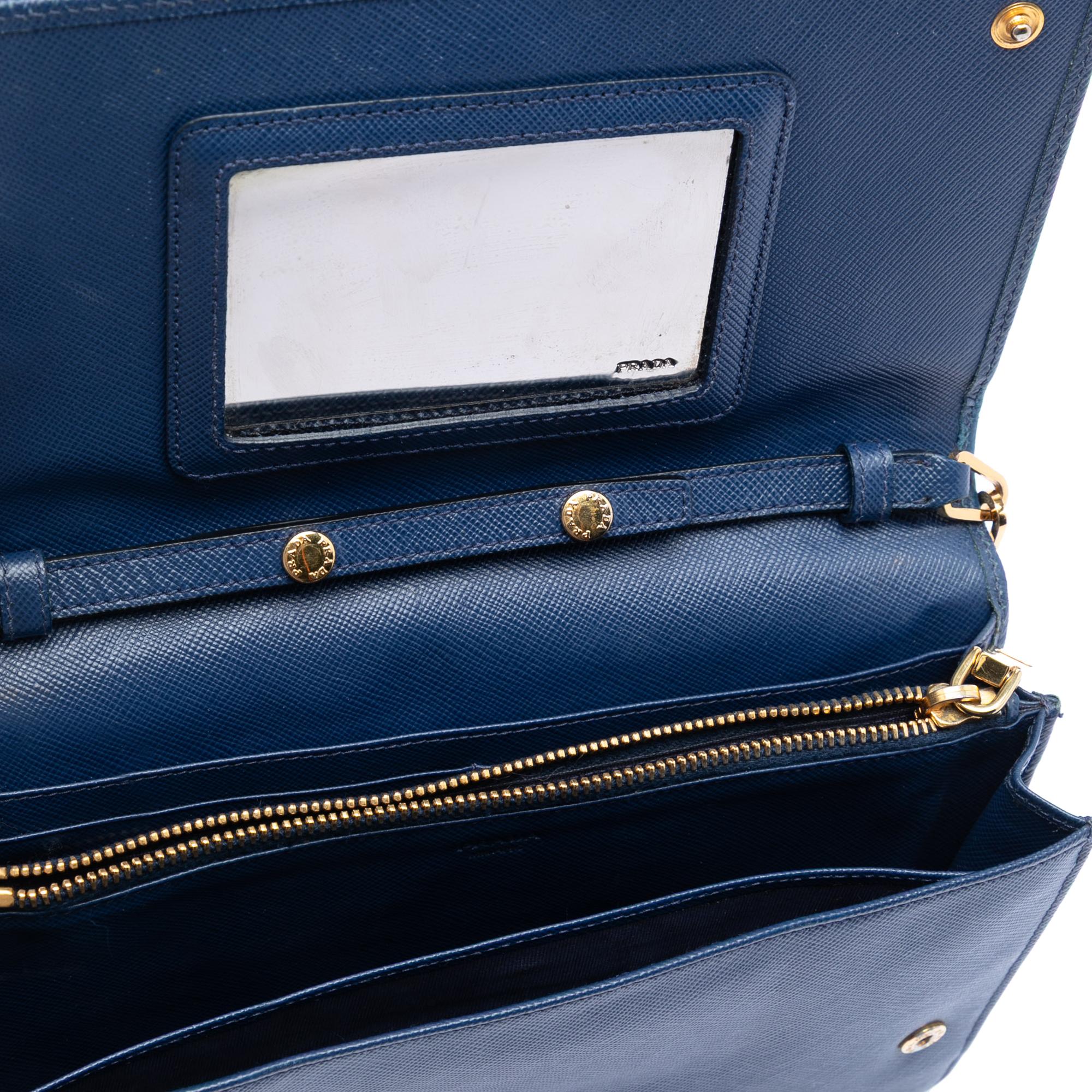 Prada Saffiano Wallet On Chain