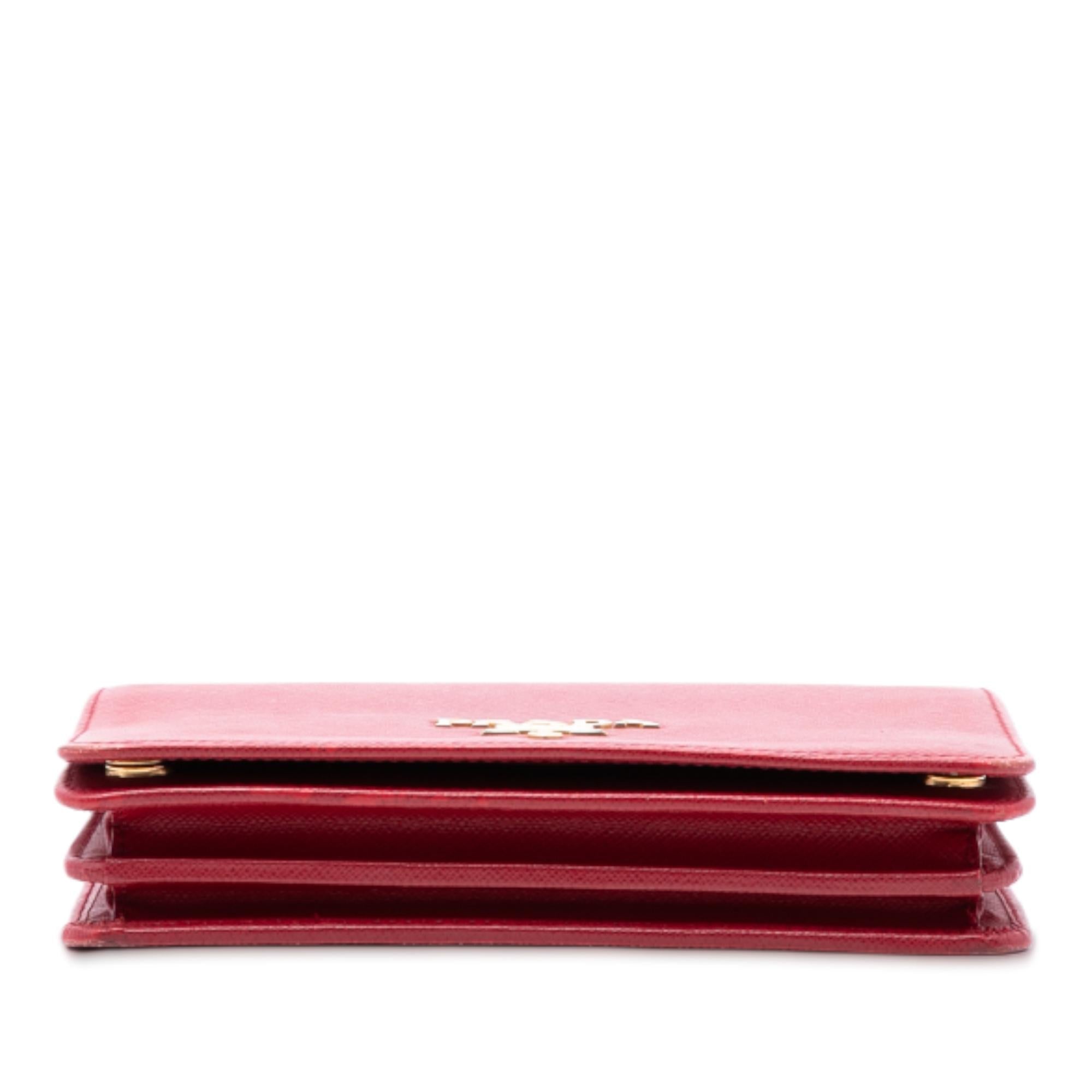 Prada Saffiano Wallet On Chain
