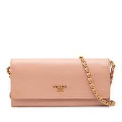 Prada Saffiano Wallet On Chain