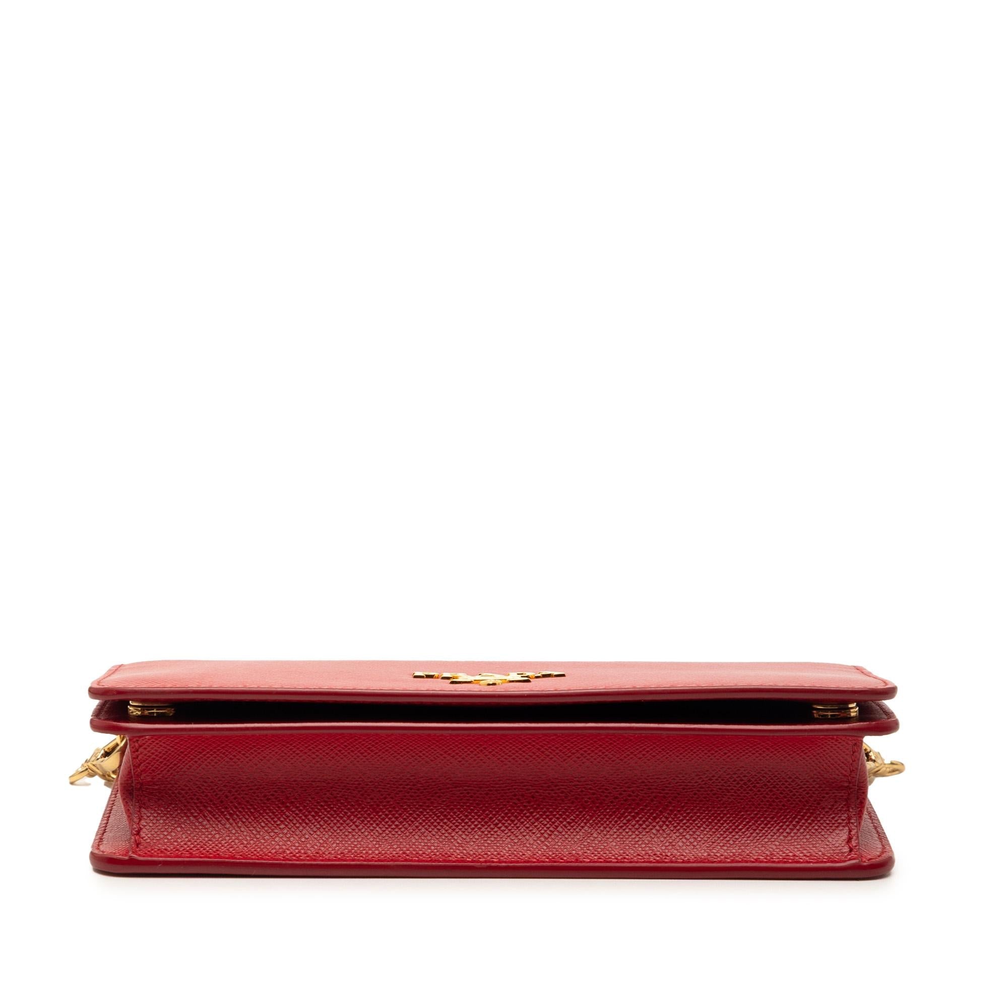 Prada Saffiano Wallet On Chain