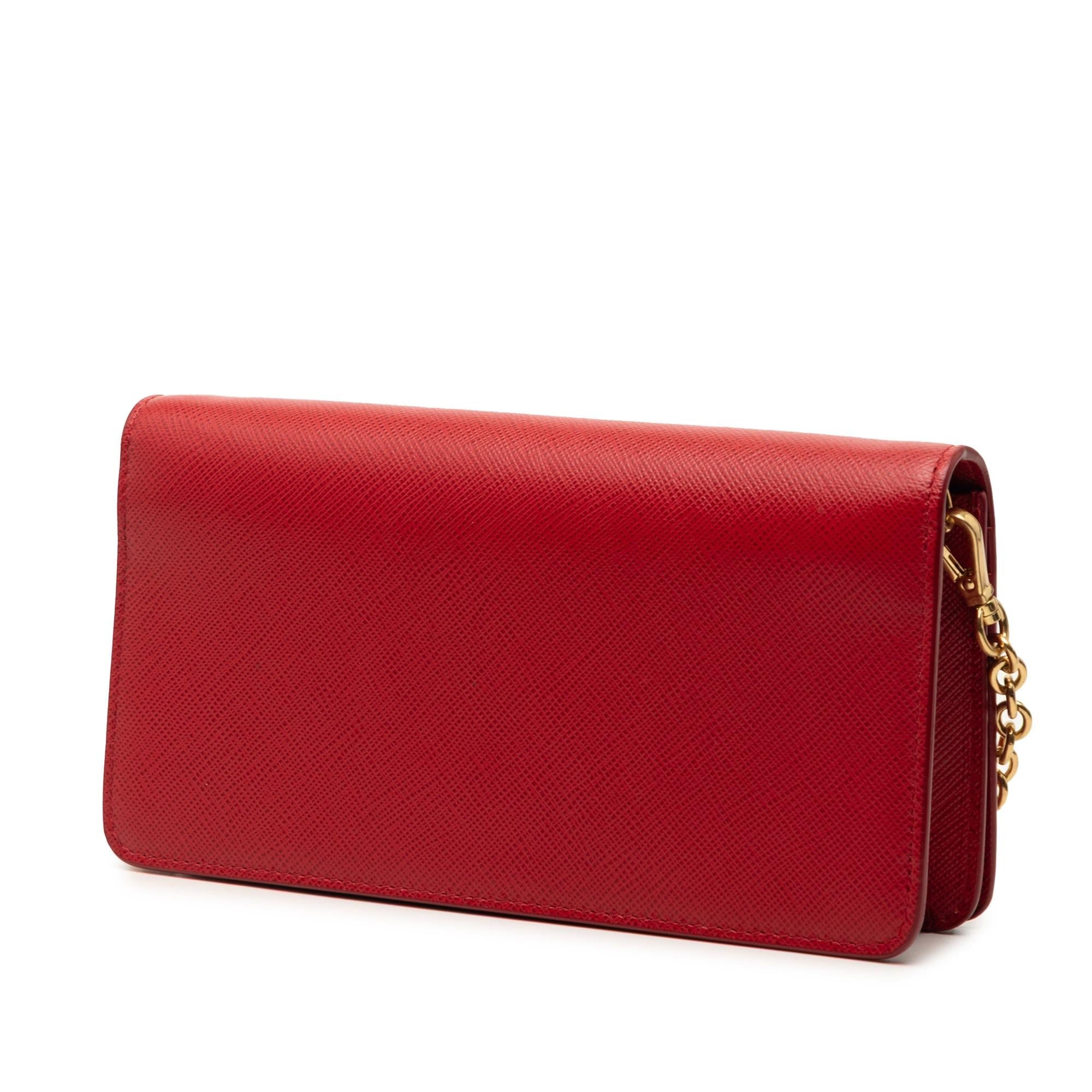 Prada Saffiano Wallet On Chain