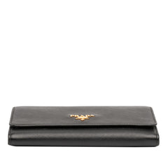 Prada Saffiano Wallet on Strap