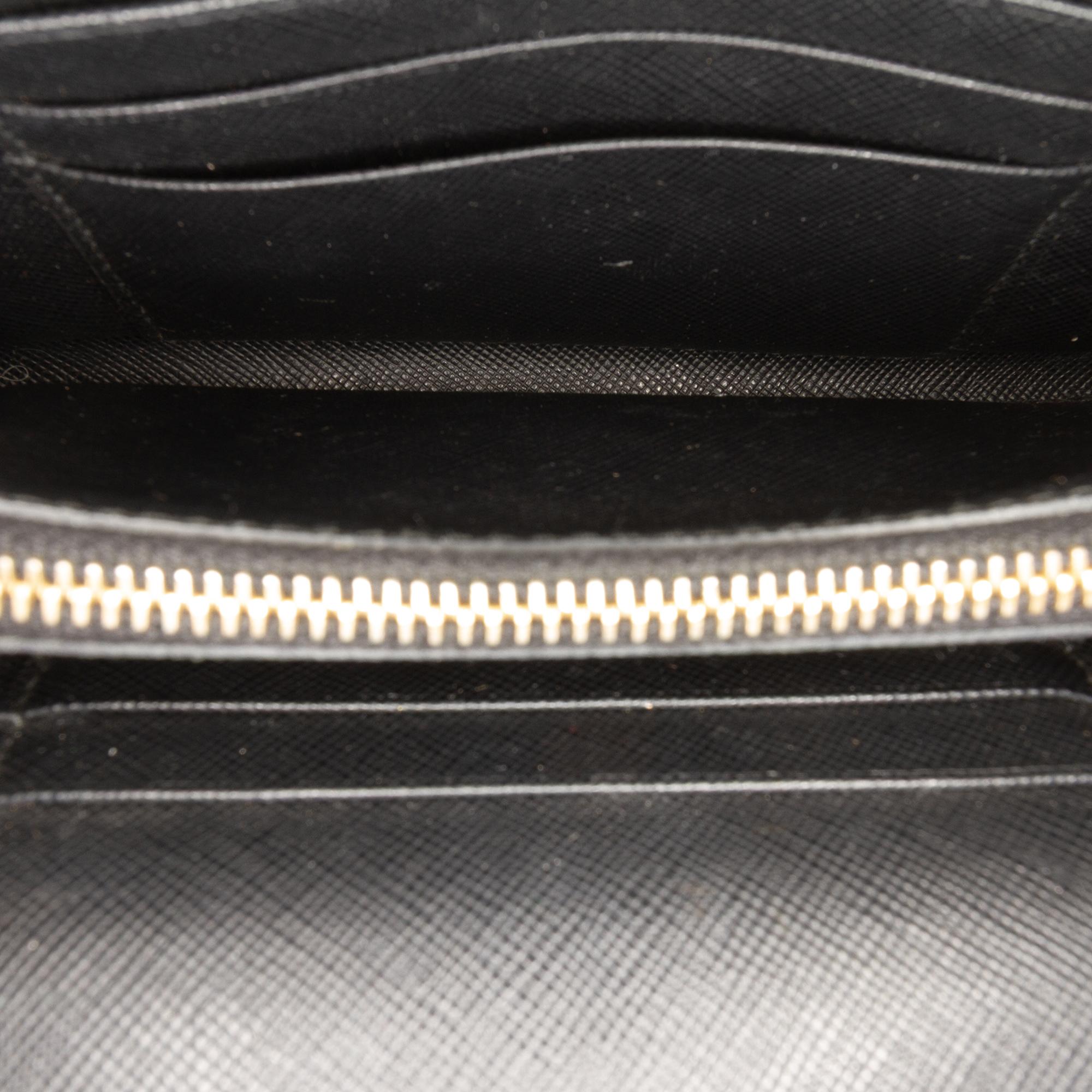 Prada Saffiano Wallet on Strap