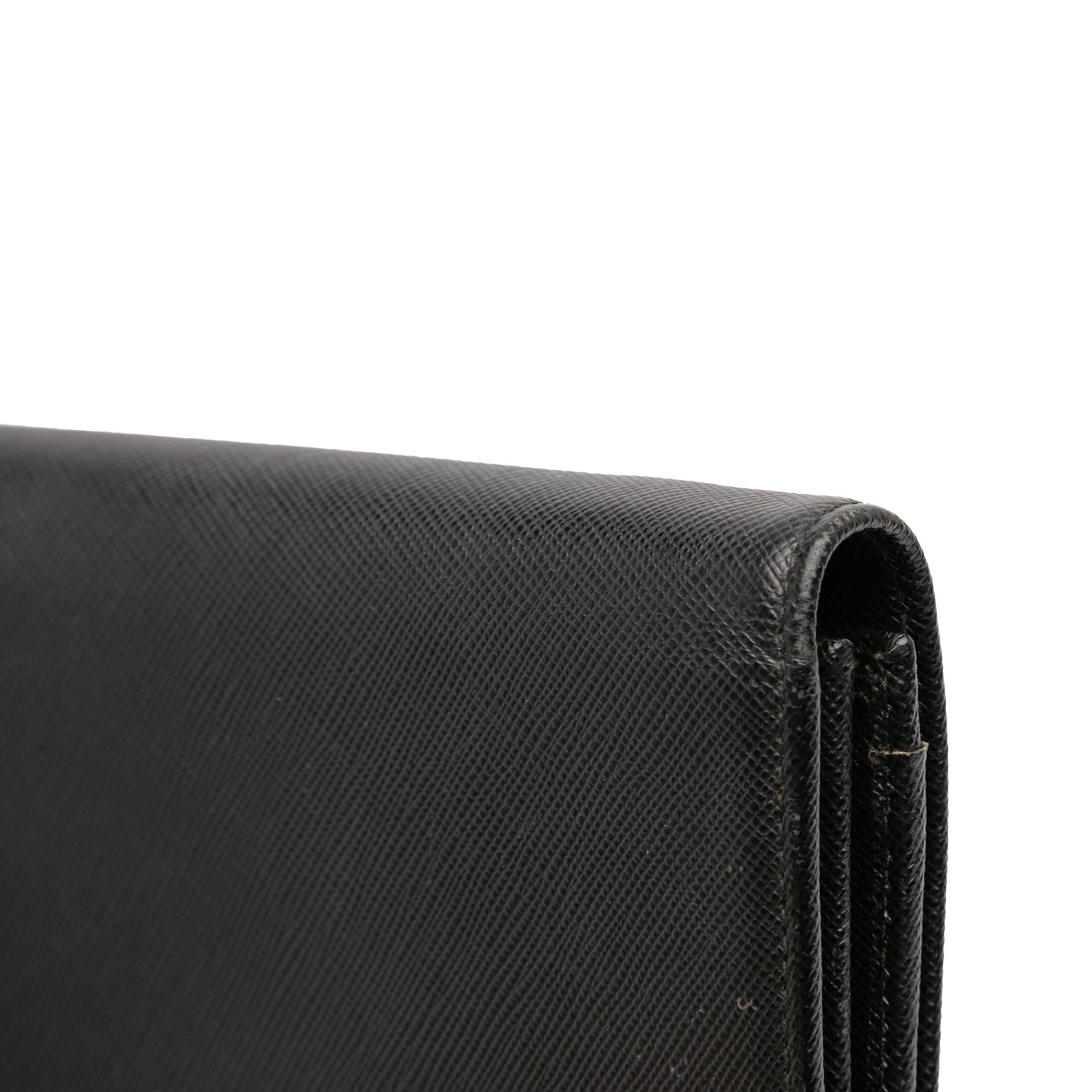 Prada Saffiano Wallet on Strap