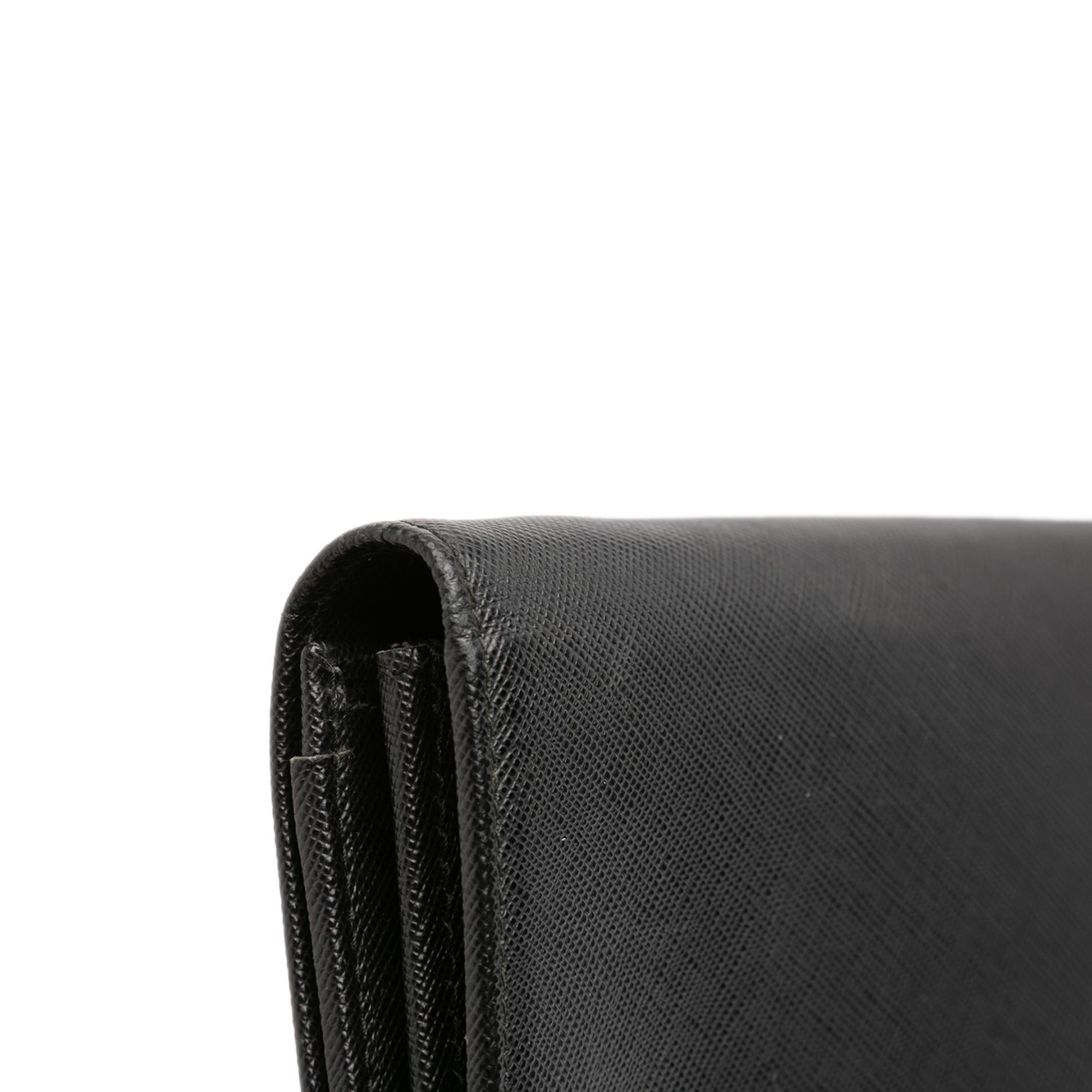 Prada Saffiano Wallet on Strap