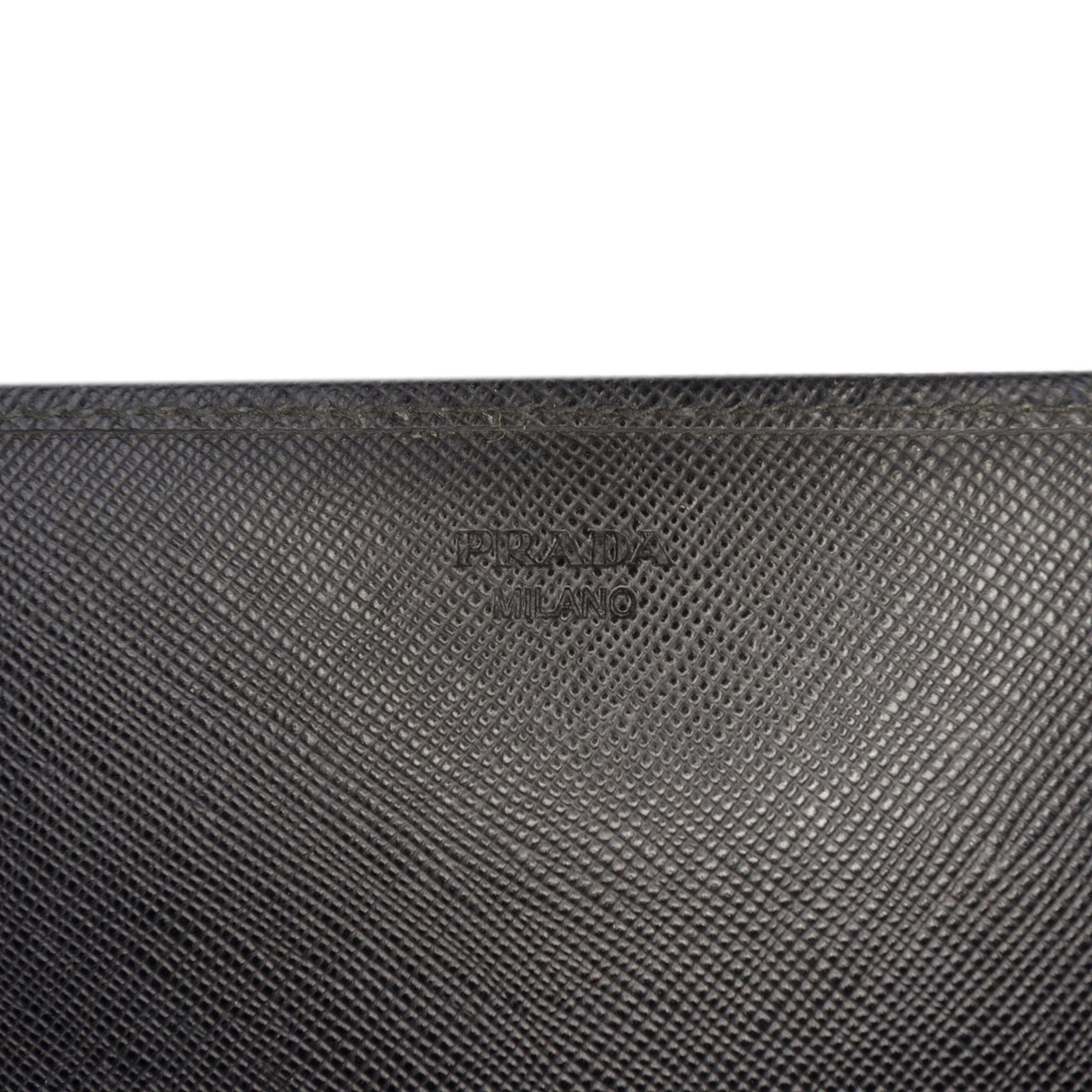 Prada Saffiano Wallet on Strap