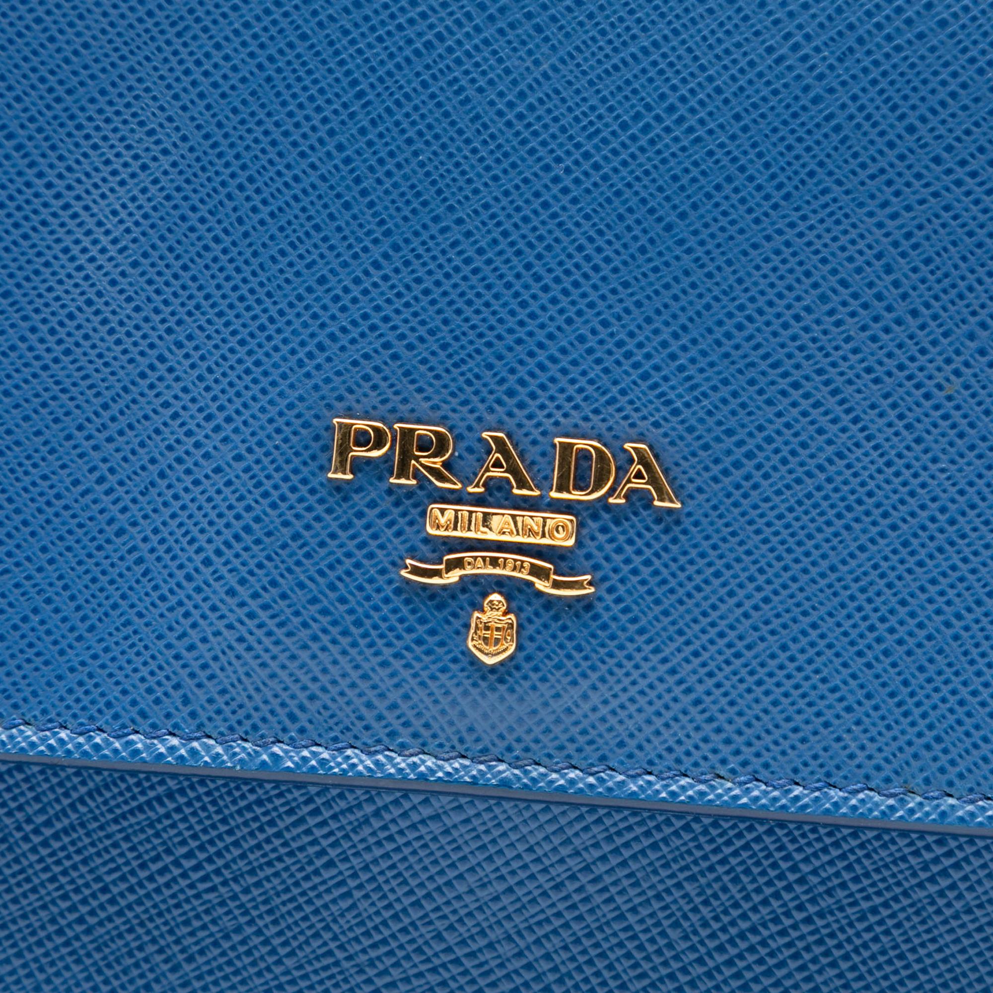 Prada Saffiano Wallet on Strap