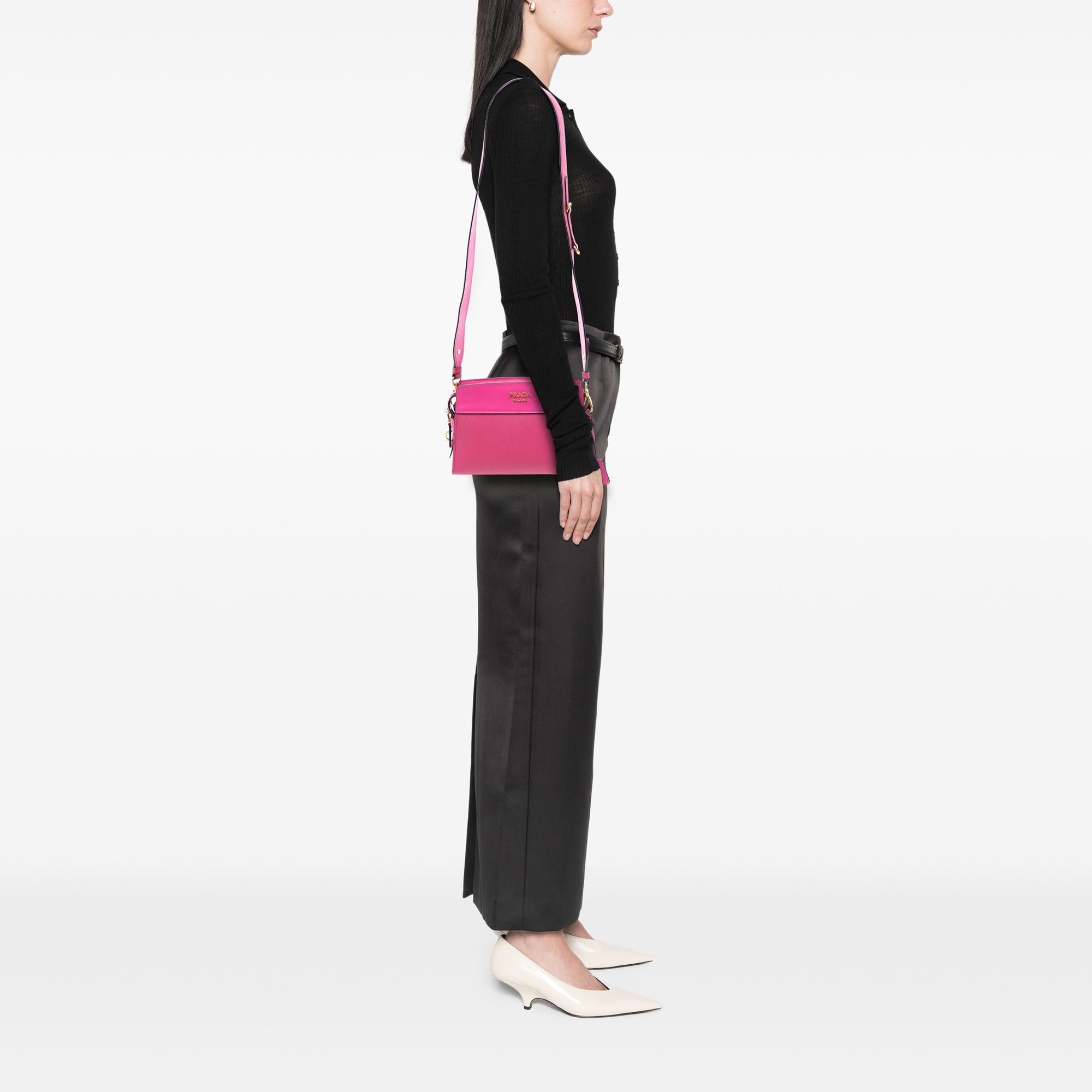 Prada Saffiano and City Calf Esplanade Crossbody