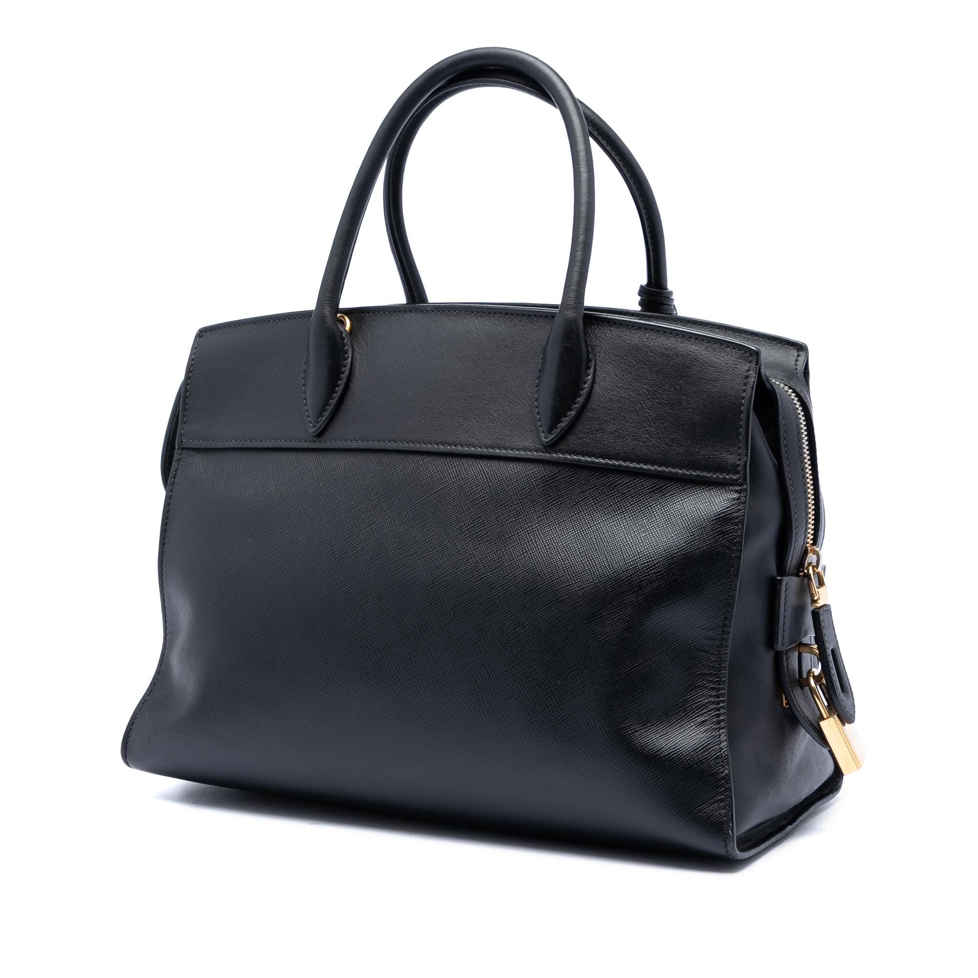 Prada Saffiano and City Calf Esplanade Satchel