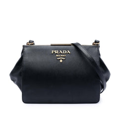 Prada Saffiano and City Calf Light Frame Crossbody