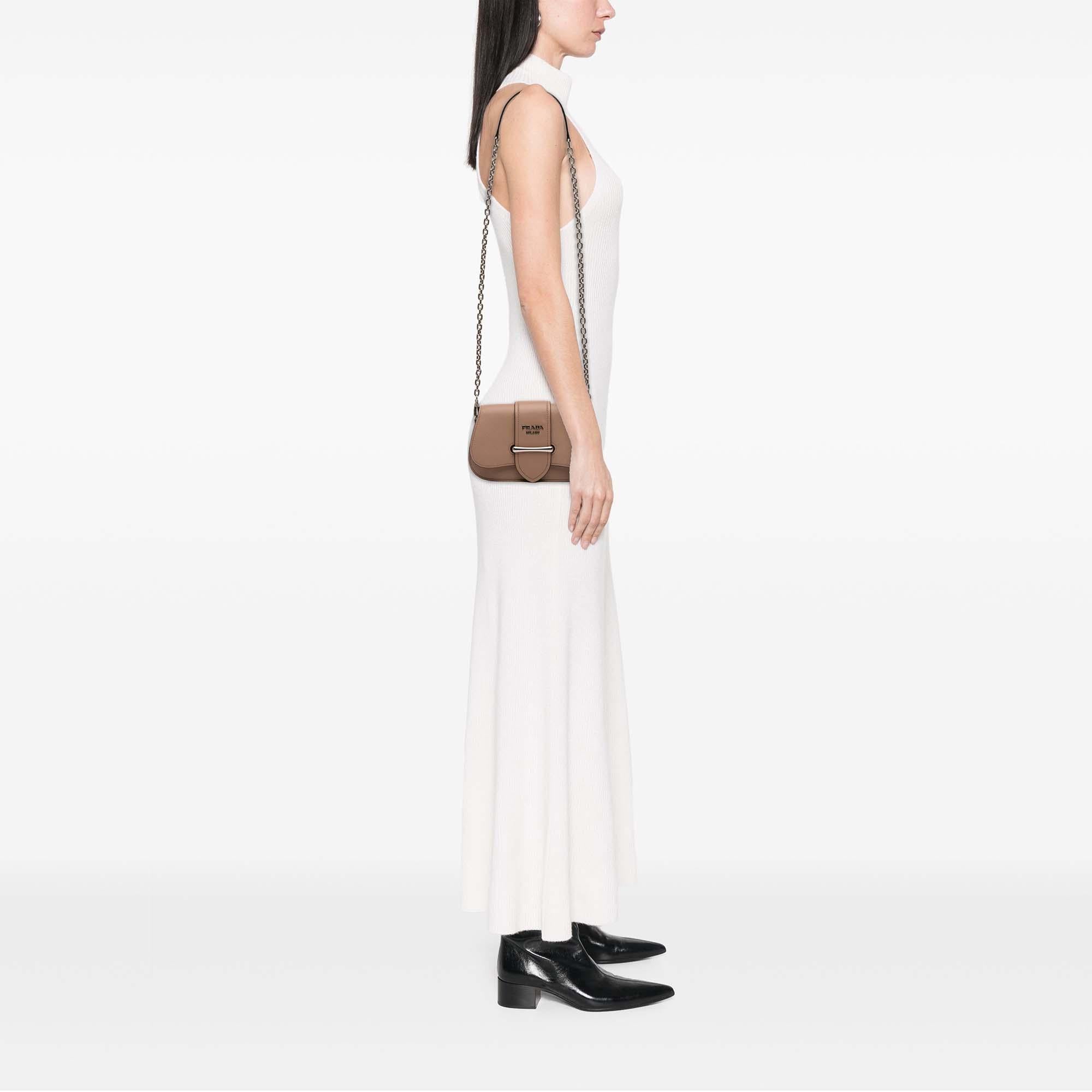 Prada Saffiano and City Calf Sidonie Crossbody